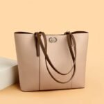 Classic Beige Women's Tote Handbag