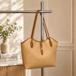 Tan Textured Women's Tote Handbag