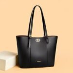 Classic Black Women's Tote Handbag